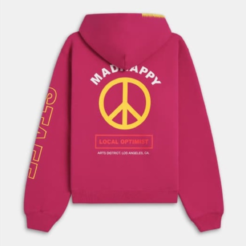 Madhappy XL 5th Anniversary Capsule Staff Hoodie Pink